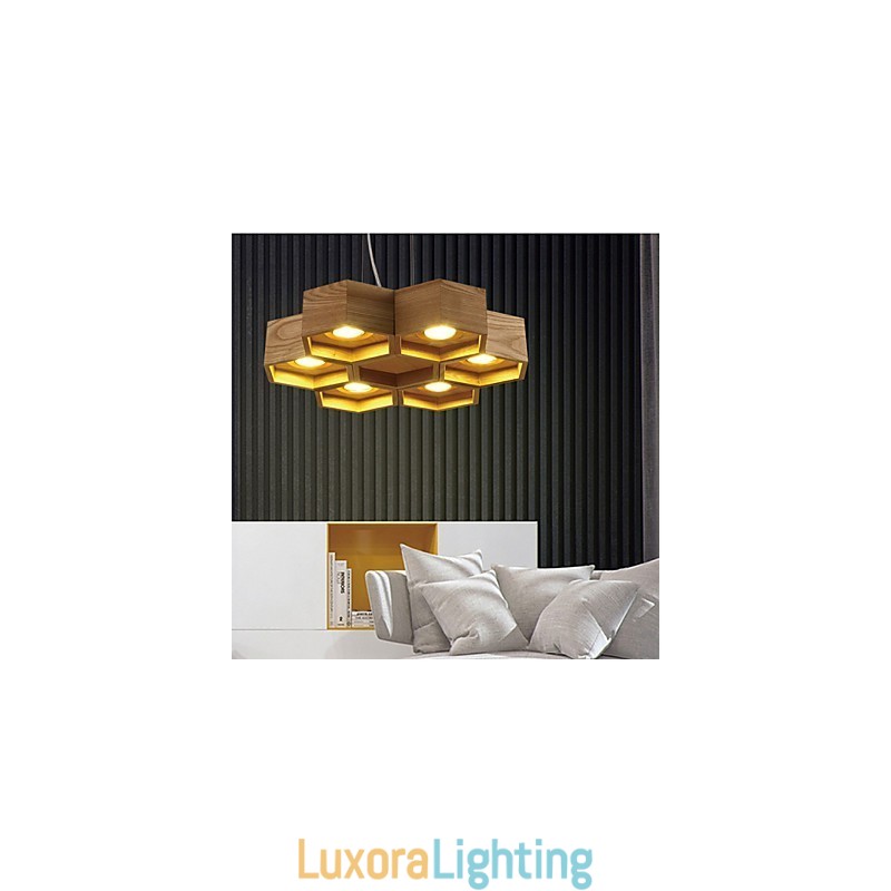 Designer Touch Decorative Pendant Lights Country Wood Bamboo