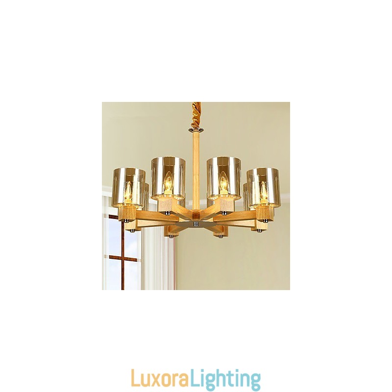 Designer Touch Decorative Pendant Lights Country Wood Bamboo