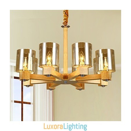 Designer Touch Decorative Pendant Lights Country Wood Bamboo