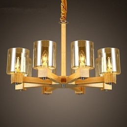Designer Touch Decorative Pendant Lights Country Wood Bamboo