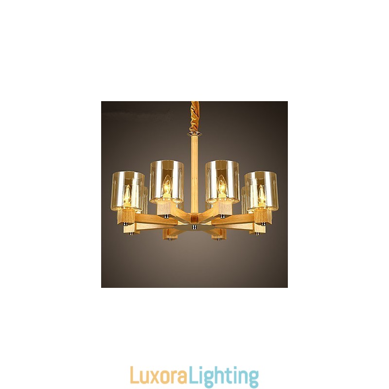 Designer Touch Decorative Pendant Lights Country Wood Bamboo