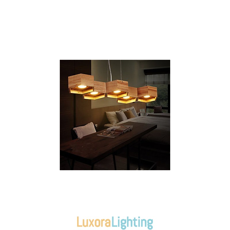 Designer Touch Decorative Pendant Lights Country Wood Bamboo