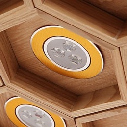 Designer Touch Decorative Pendant Lights Country Wood Bamboo