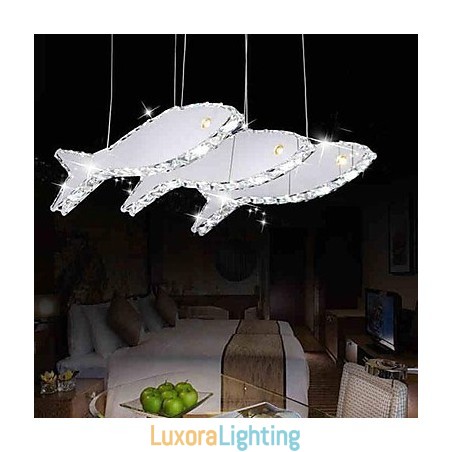 Designer Touch Decorative Modern Contemporary Crystal Metal Pendant Light