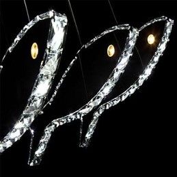 Designer Touch Decorative Modern Contemporary Crystal Metal Pendant Light