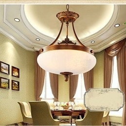 Designer Touch Decorative European Marble lamp Copper Chandelier Lights