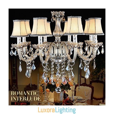 Designer Touch Decorative Large Crystal Chandelier 8 Arms Luxury Crystal Light Fashion Chandelier Crystal Light