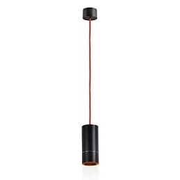Designer Touch Decorative 1 Light Mini Pendant light Black Anodized with Aluminium