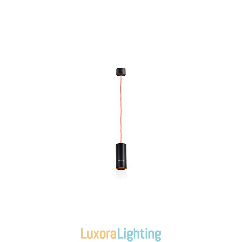 Designer Touch Decorative 1 Light Mini Pendant light Black Anodized with Aluminium