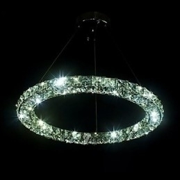 Designer Touch Decorative Crystal Pendant Lighting Modern Single D40CM Three Sides K9 Crystal Indoor Ceiling Lights Lamp Fixtures