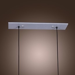 Designer Touch Decorative Modern Glass Pendant Light with 2 Lights in Transparent Bottle Design