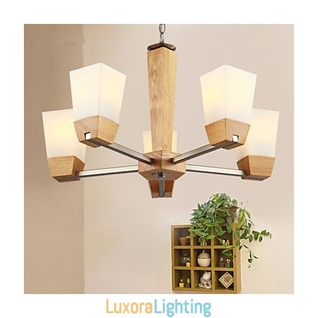 Designer Touch Decorative Pendant Lights Country Wood Bamboo