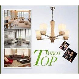 Designer Touch Decorative Pendant Lights Country Wood Bamboo