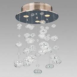 Designer Touch Decorative Semi Flush Mount with 3 Lights
