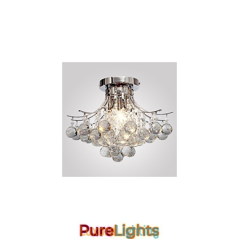 Designer Touch Decorative Chandelier Modern Crystal 3 Lights