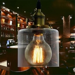 Designer Touch Decorative Glass Brass Retro Vintage Industrial ART Cafe Garage Pendant Light