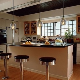 Designer Touch Decorative Glass Brass Retro Vintage Industrial ART Cafe Garage Pendant Light