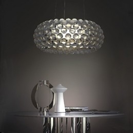Designer Touch Decorative Beaded Pendant Light with 1 Light