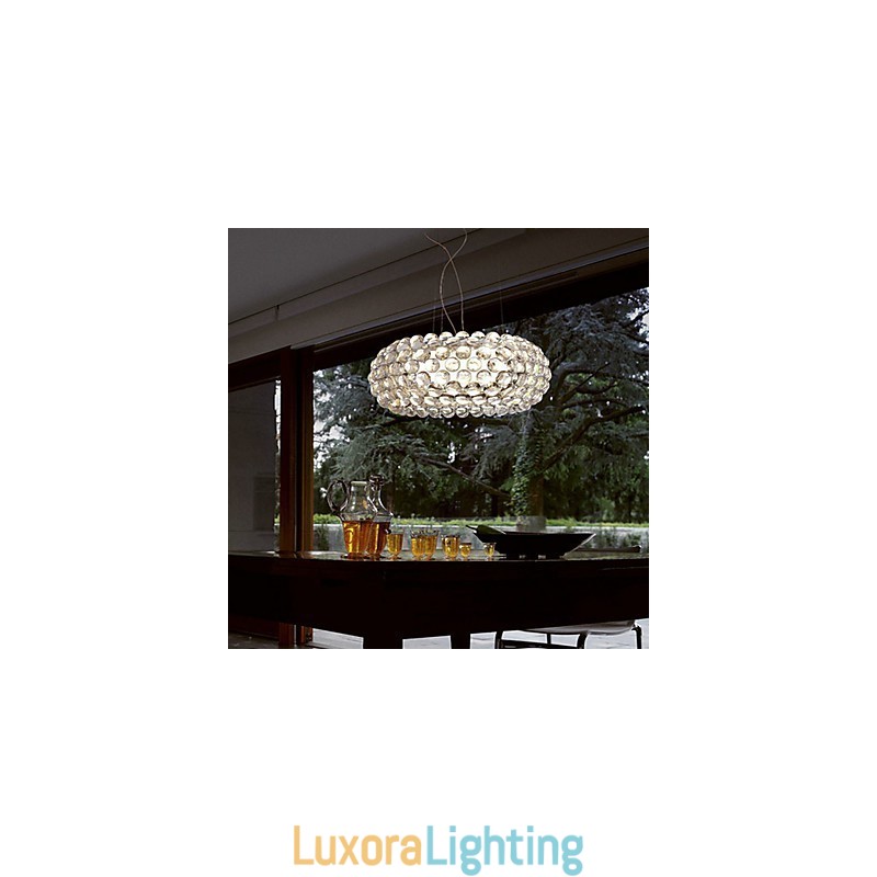 Designer Touch Decorative Beaded Pendant Light with 1 Light