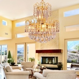 Designer Touch Decorative Luxury Crystal Chandelier with 7 Lights