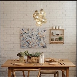 Designer Touch Decorative Cage Rope Creative RETRO Art 5 Head Chandelier