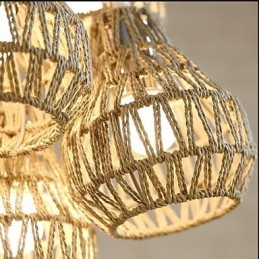 Designer Touch Decorative Cage Rope Creative RETRO Art 5 Head Chandelier