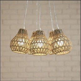 Designer Touch Decorative Cage Rope Creative RETRO Art 5 Head Chandelier
