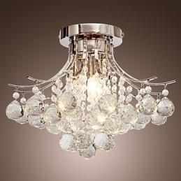 Designer Touch Decorative Chandelier Modern Crystal 3 Lights