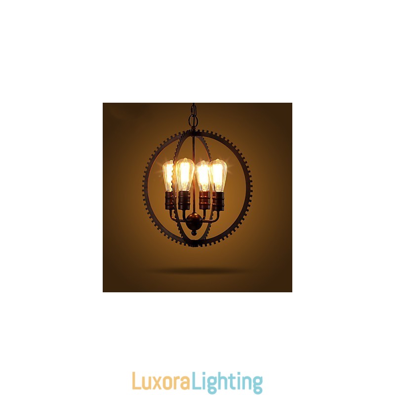 Designer Touch Decorative Creative Retro Pendant Lamps American country wrought iron Chandelier