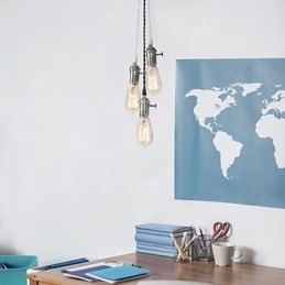 Designer Touch Decorative Traditional Classic Vintage Mini Style Metal Pendant Light