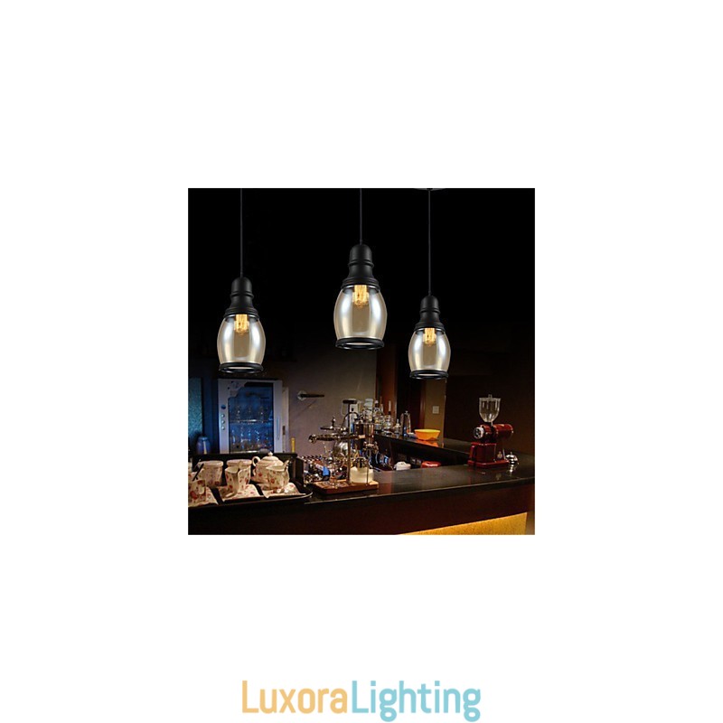 Designer Touch Decorative Retro Lighting Loft Lights Glass Pendant Light