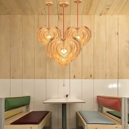 Designer Touch Decorative Chandelier Mini Style Lantern Wood Bamboo