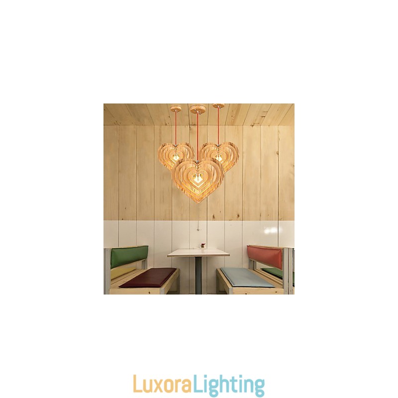 Designer Touch Decorative Chandelier Mini Style Lantern Wood Bamboo