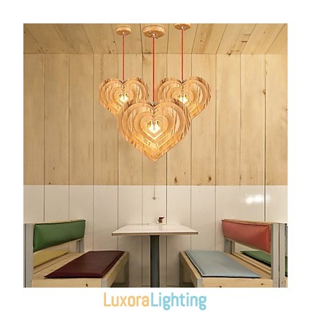 Designer Touch Decorative Chandelier Mini Style Lantern Wood Bamboo