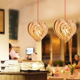 Designer Touch Decorative Chandelier Mini Style Lantern Wood Bamboo