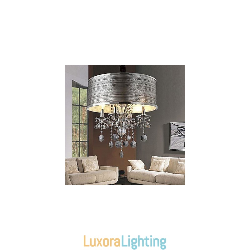 Designer Touch Decorative Modern Contemporary Crystal Metal Pendant Light