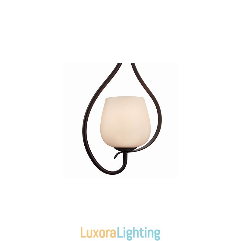 Designer Touch Decorative Iron Painting Pendant Light with Glass Shade Classic Lighting Lamp 1 Head