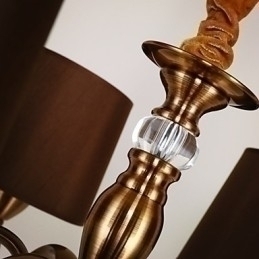 Designer Touch Decorative Rustic Lodge Vintage Mini Style Electroplated Metal Chandelier