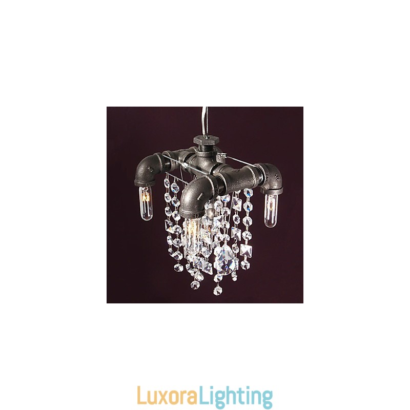 Designer Touch Decorative North American Style Characteristic 5 Light Pendant In Pipe Design