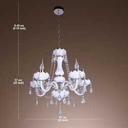 Designer Touch Decorative Modern European style luxury jade crystal glass chandelier