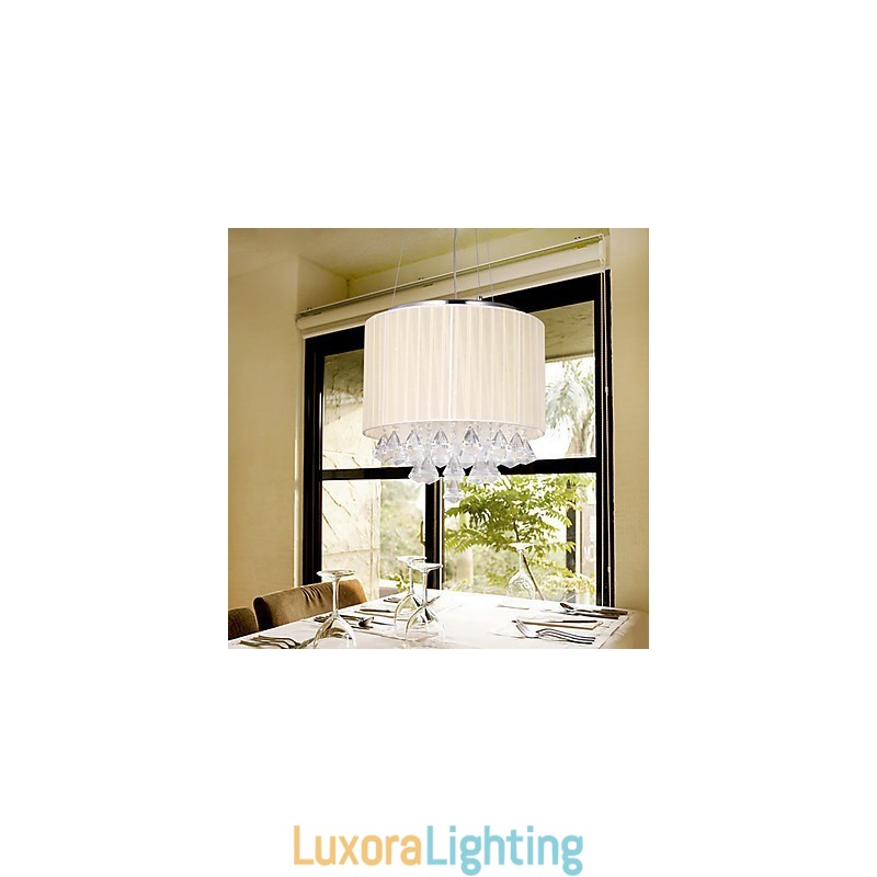 Designer Touch Decorative Elegant Crystal Pendant Light with 4 Lights