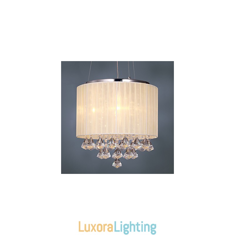 Designer Touch Decorative Elegant Crystal Pendant Light with 4 Lights