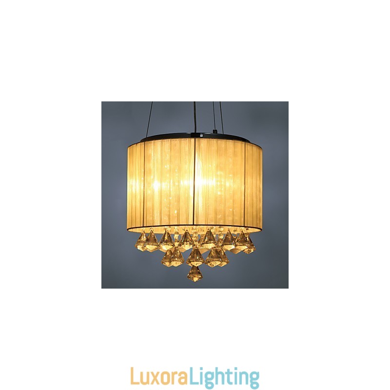 Designer Touch Decorative Elegant Crystal Pendant Light with 4 Lights