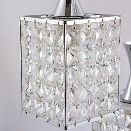 Designer Touch Decorative 3 Lights Metal Frame K9 Crystal Chandelier Droplight Send Bulb