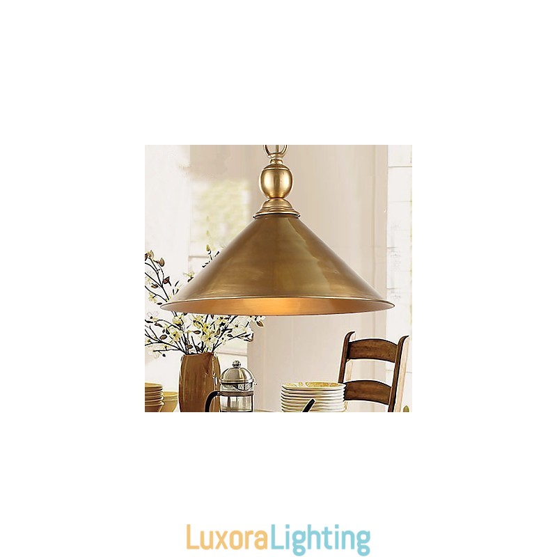 Designer Touch Decorative Pure Brass Pendant Light Mini Style Traditional Classic Metal
