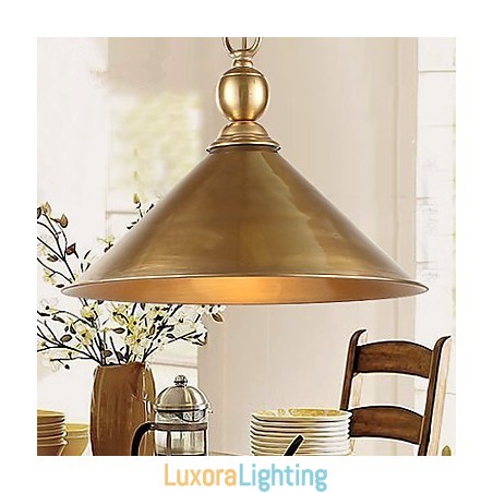 Designer Touch Decorative Pure Brass Pendant Light Mini Style Traditional Classic Metal