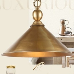 Designer Touch Decorative Pure Brass Pendant Light Mini Style Traditional Classic Metal