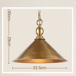 Designer Touch Decorative Pure Brass Pendant Light Mini Style Traditional Classic Metal