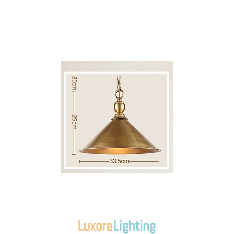 Designer Touch Decorative Pure Brass Pendant Light Mini Style Traditional Classic Metal