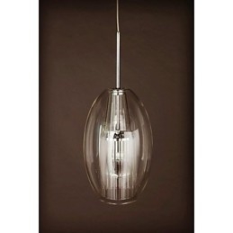 Designer Touch Decorative Modern Contemporary Traditional Classic Drum Chrome Metal Pendant Light
